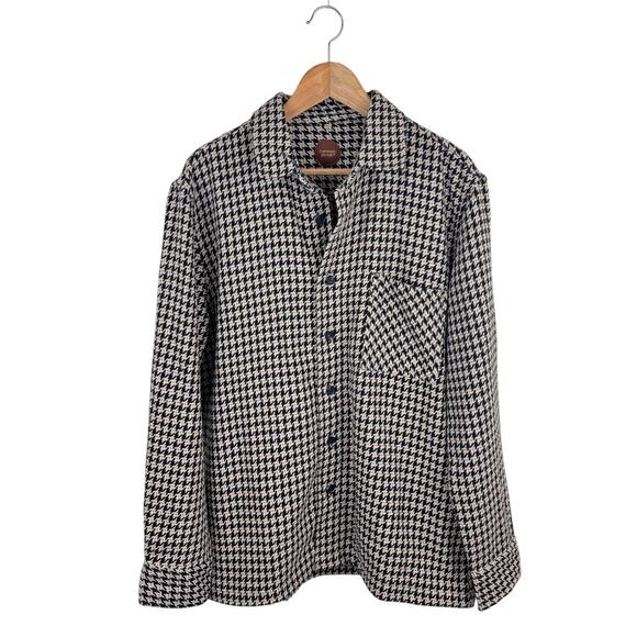 Common People Men's Houndstooth Overshirt - Picture 1 of 6